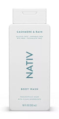 New Limited Edition Collection Body Wash By Nativee - (1) bottle 18 FL OZ (Cashmere &amp Rain)