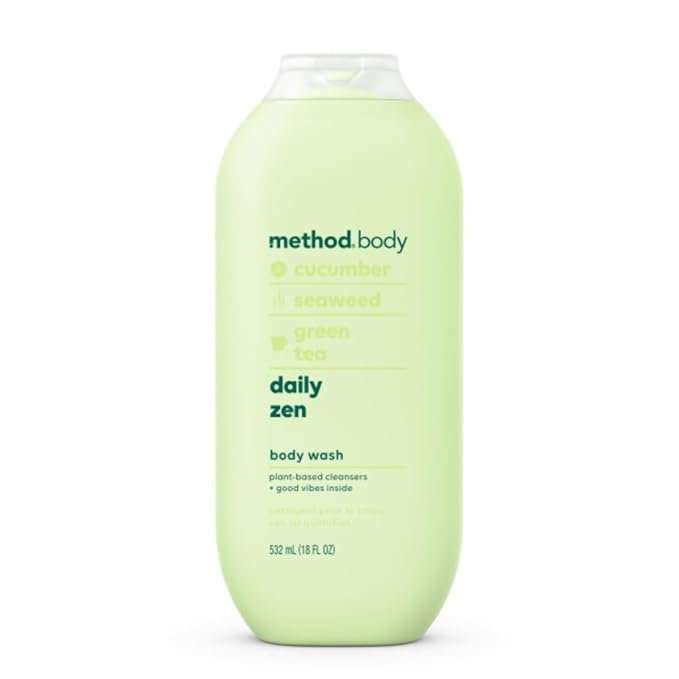 Method Body Wash Daily Zen 18 Ounce (Pack of 2)