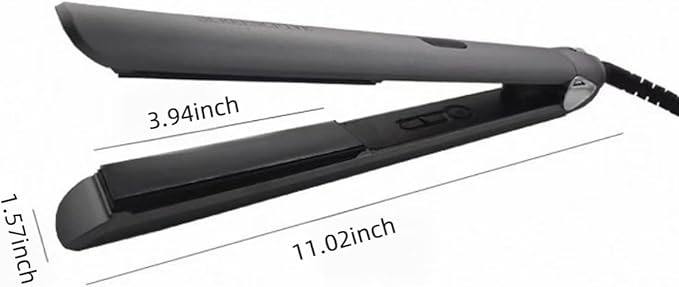 Generic 2-in-1 Hair Straightener and Curler 1 Inch Titanium Plates 3 Temperature Settings up to 450°F Dual Voltage