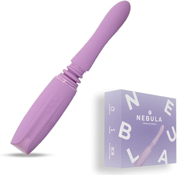 FAMILIAR Personal Vibrator Massager for Women with Heating &amp Telescopic Remote Control Cordless10 Modes for Self-Care and Relaxation Female Tools for Muscle Relief USB Rechargeable (Purple)