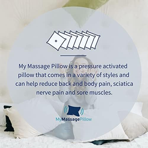 Pressure Activated Massage Pillow - Vibrating Helps Relieve Back and Foot Pain Great for Circulation - Buck Massage Pillow