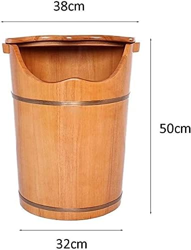 Foot Tub Wooden Foot Basin Household Gift Foot Soaker TubWooden Foot Soak Sauna Foot Tub Massage Spa Sauna SoakHandmade Wooden Footbath TubsFoot Bath Wooden Bucket Foot SpaSauna Accessories Hou