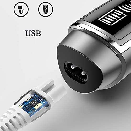 Nose Hair Trimmer USB Rechargeable Ear and Nose Hair Trimmer for Men Professional Painless Nose Hair Remover 4 in 1 Mens Grooming Kit with Electric Ear Hair Trimmer