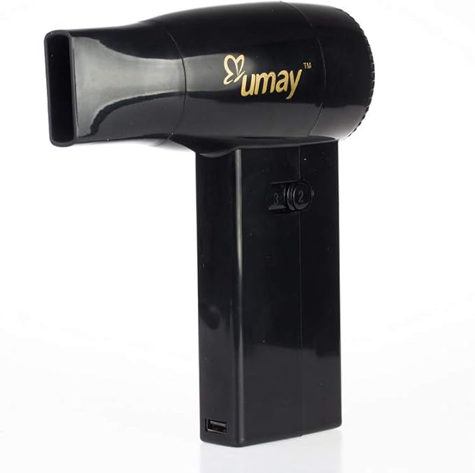 Cordless Hair Dryer Rechargeable Dry Art Painting Using with USB Output Air Work by Battery Suitable for Drying Painting Pet Hair Baby Skin Light Weight and Small Size Easy to Carry