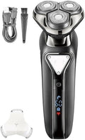 Electric Shavers for Men Wet Dry Waterproof Electric Shaver for Men Wet Dry Beard Electric Razor Facial Shaving Machine Rechargeable LCD