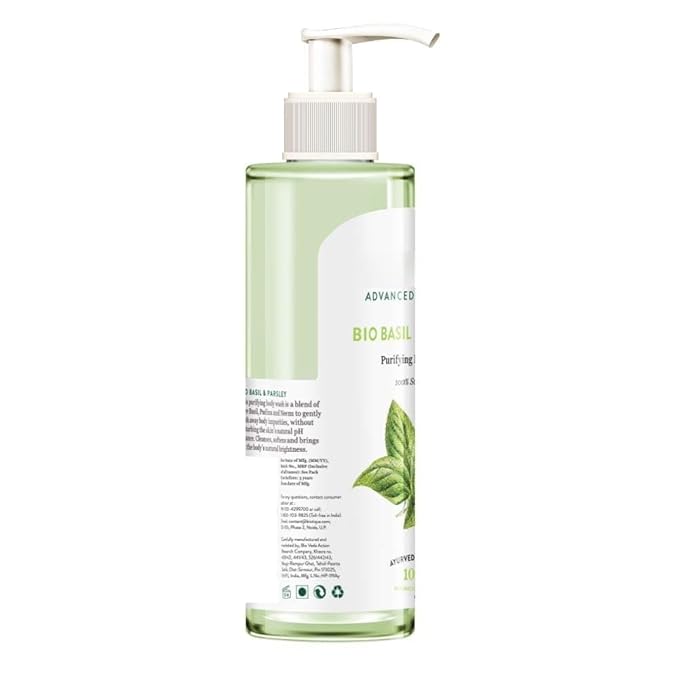 AM Basil &amp Parsley Revitalizing Body Wash | Soften Skin | Provides Natural Beauty | Deeply Cleanses | 100% Botanical Extracts | Suitable for All Skin Types | 200ml | 6.76 Fl Oz