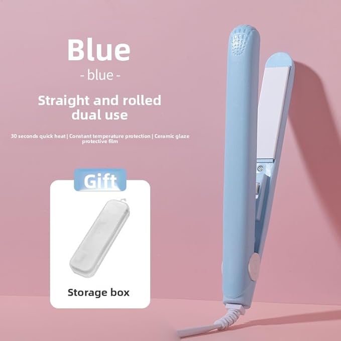 Cute Mini Hair Straightener 220V Portable Cartoon Flat Iron for Travel 17W Ceramic Heating Plate Hair Styling Tool for Women &amp Girls