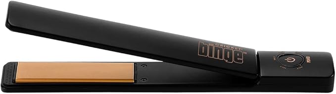New Cricket Binge Gloss Styling Iron Ceramic Tourmaline Hair Iron Rounded Edges Hair Straightener and Curler for Curling and Straightening