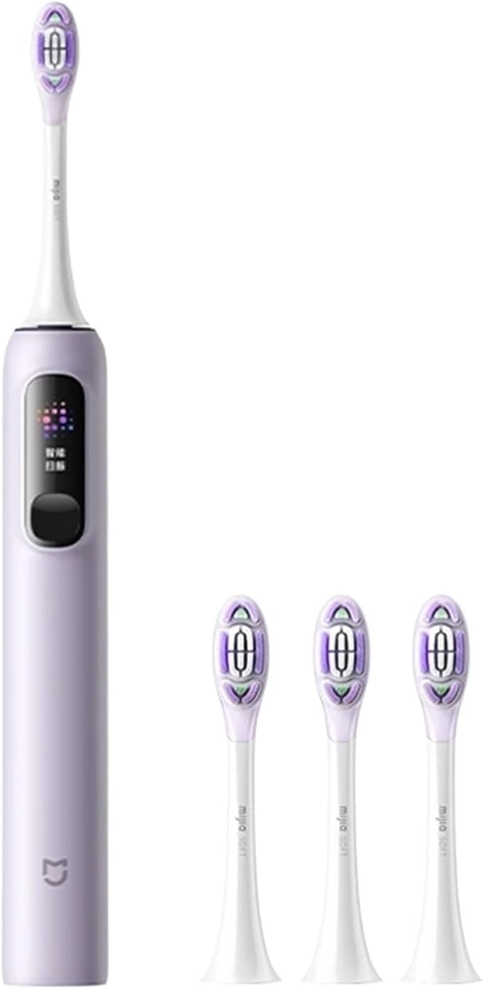 Compatible for XIAOMI MIJIA - Oscillation Toothbrush Pro Smart 4 Modes IPX8 Waterproof Vibration(Ivory)