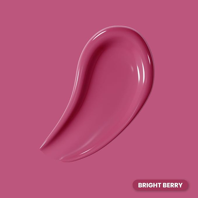 PRIME PROMETICS PrimeLip SPF 35 Lip Oil for Mature Women – UVA &amp UVB Shield – Intense Long-Lasting Hydration – Vibrant Color &amp Non-Sticky Shiny Gloss (Bright Berry)
