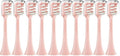 10PCS Replacement Brush HeadsCompatible for X3/X3U/X5(10PCS Pink)
