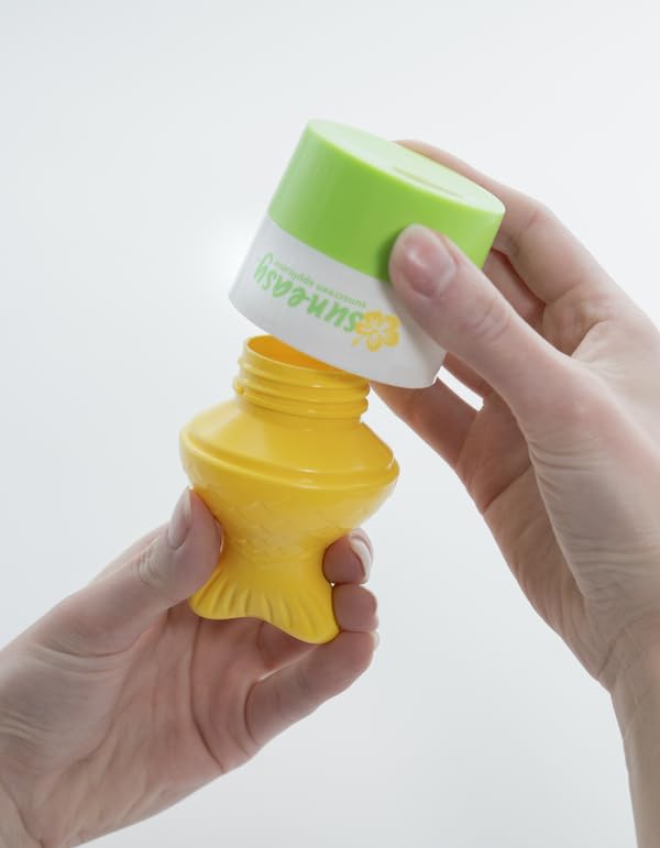 Sun-Easy Sunscreen Applicator Refillable Roll-On with Sponge for Kids and Babies Fun Fast and Mess-Free application Holds 100 ml 2-pack