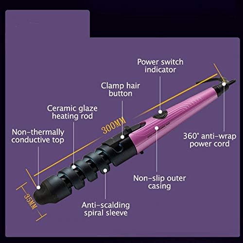 Magic Hair Curler Anti-Scald Roller Spiral Style Crimping Iron Salon Curling Wand Professional Women Hair Styling Tool