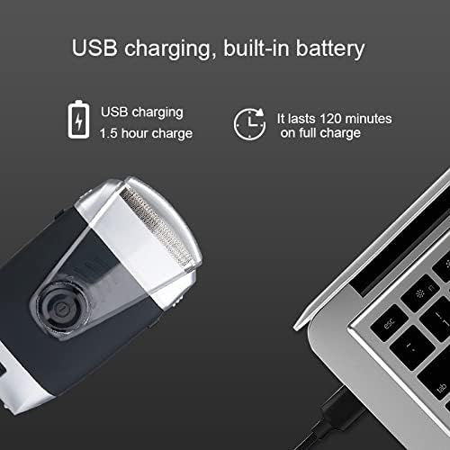 Electric Razors for Men Powerful Electric Shaver Wet Dry Electric Razor for Men Grooming Washable foil Beard Facial Shaving Machine Rechargeable USB