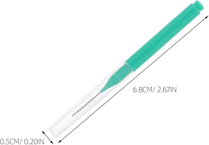 100pcs Interdental Brushes: Soft Bristled Dental Picks for Plaque Removal Health - Interdental Brushes for Plaque and Gum Care