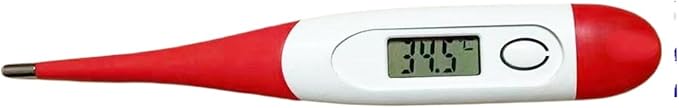 Temperature Measurement Compatible for Farms Veterinary Soft Head and Bendable Medical Thermometer(Green)