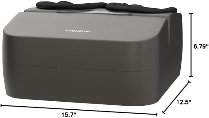MOUNTRAX Foot Massager Machine with Heat Foot Massager for Plantar Fasciitis Neuropathy Pain Shiatsu Foot Massager with Remote Fits Feet Up to Men Size 12 (Gray)