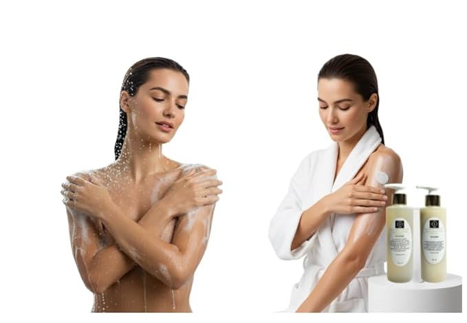 Organic Duo Skin Body Wash &amp Lotion System (8 fl oz each bottle) (Jasmine)