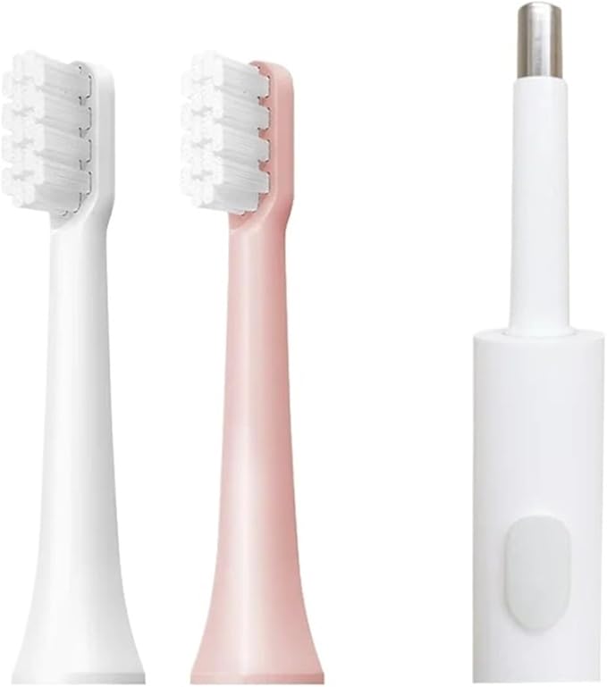 6/12Pcs Replacement Brush Heads Compatible for Mes603 Electric Toothbrush Vacuum Soft Bristle Suitable Nozzles(T100-WH-6PCS)
