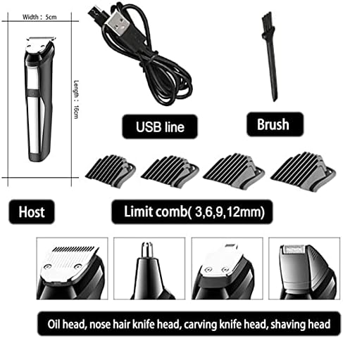 Pro Hair Clipper Waterproof All in one Hair Trimmer EyebrowBody Nose Ear Beard Trimmer for Men Grooming kit Hair Cutting Machine