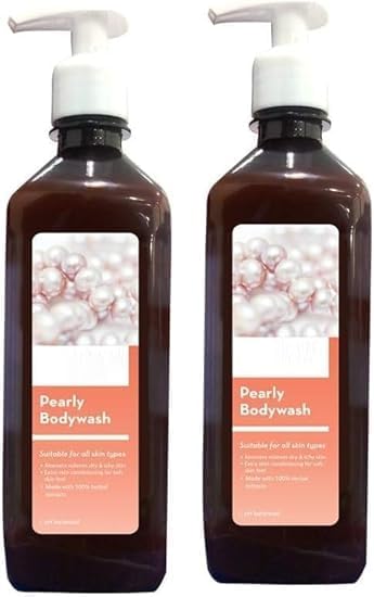 NS Pearly Bodywash | Suitable for All Types|Aloevera Relieves Dry &amp Ichy | Extra Conditioning for Soft Feel | Made with 100% Herbal extracts | Pack of 2