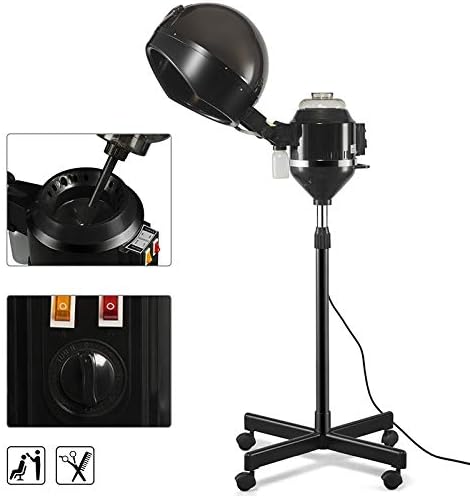Ochine Standing Hair Steamer Professional Salon Hair Steamer Deep Conditioning Hooded Hair Steam Cap Hair Dryers Natural Curly Hair Treatment Barber Spa Styling Tools for Commercial and Home Use