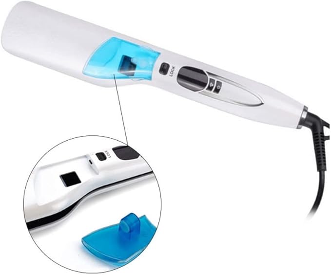 Hair Straightener Hair Straightening Iron with Ceramic Plate LCD Display and Adjustable Temperature Heats Up Fast Suitable for All Hair Types