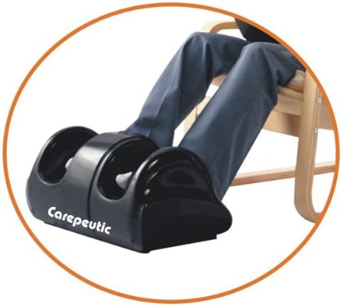 Carepeutic KH385L-B Deluxe Hand-touch Kneading Rolling Shiatsu Foot Massager for Tension and Fatigue Relief Black