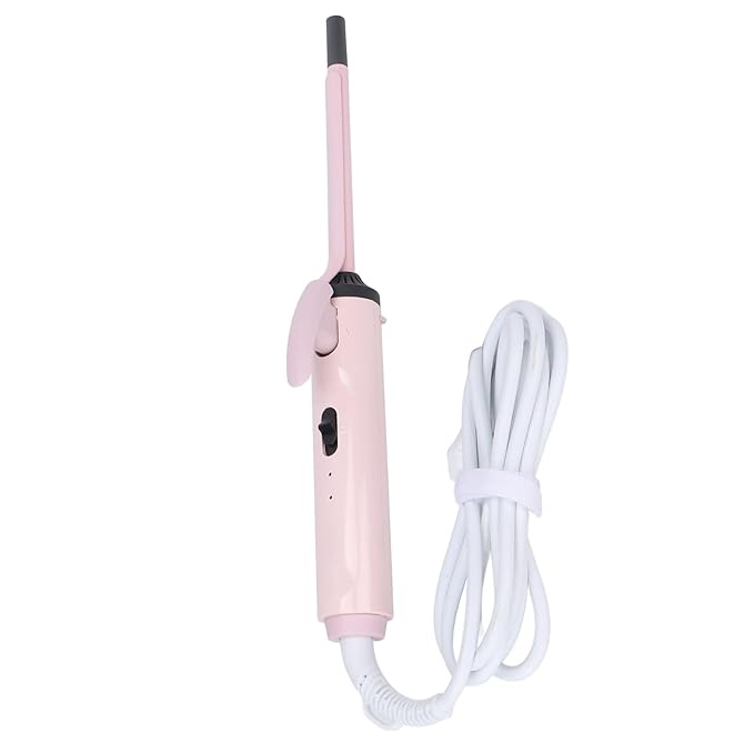 Hair Curler Fine Root 9mm Curling Iron Constant Temperature Curling Wand Iron Conditioning 360° Rotation Hair Waver for Tight Long Lasting Curler Wands for Long Short Hair(US)