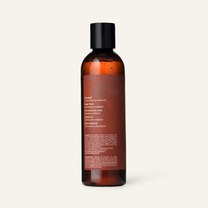 KHADI PIPPALI PEPPER BODYWASH – Ayurvedic Shower Gel – 100% Natural – Cleanses &amp Cares Intensely – Vitalizing &amp Invigorating – Pepper Cardamom Cloves and Nutmeg – 200ml