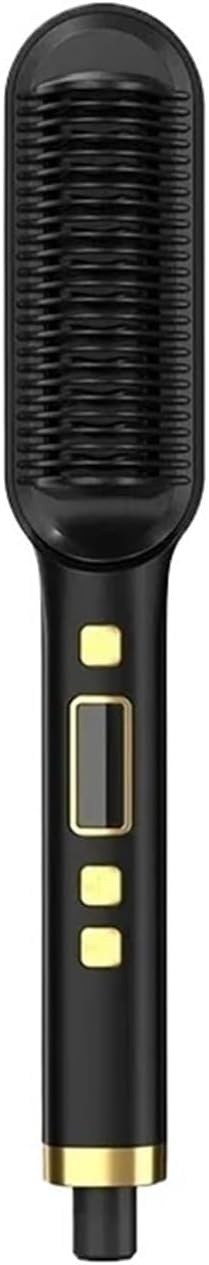 Five Temperature for Quick Heating of The Straight Hair Brush(LCD BlcakUS)