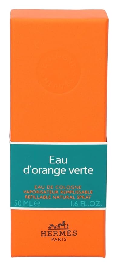 Hermes Eau D'Orange Verte for Unisex Eau de Cologne Spray 1.7 Ounce Refillable
