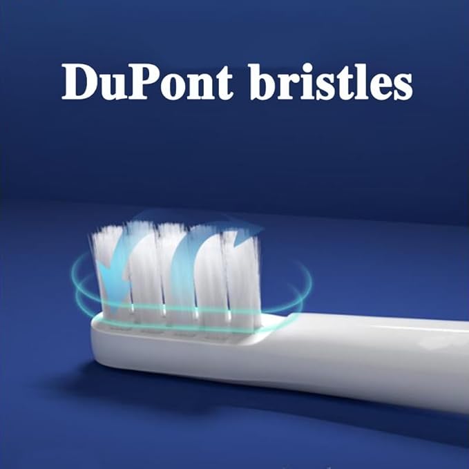 10pcs Replacment Heads Compatible for XIAOMI T100 Sonic Electric Toothbrush Soft Vacuum Dupont Whitening Clean Bristle Brush Nozzles Head(5White 5Pink)