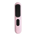 Wireless Hair Straightener Brush Fast Heated Straightener Brush Negative Ions Hair Curler Portable Heating Comb Easy Install -Pink
