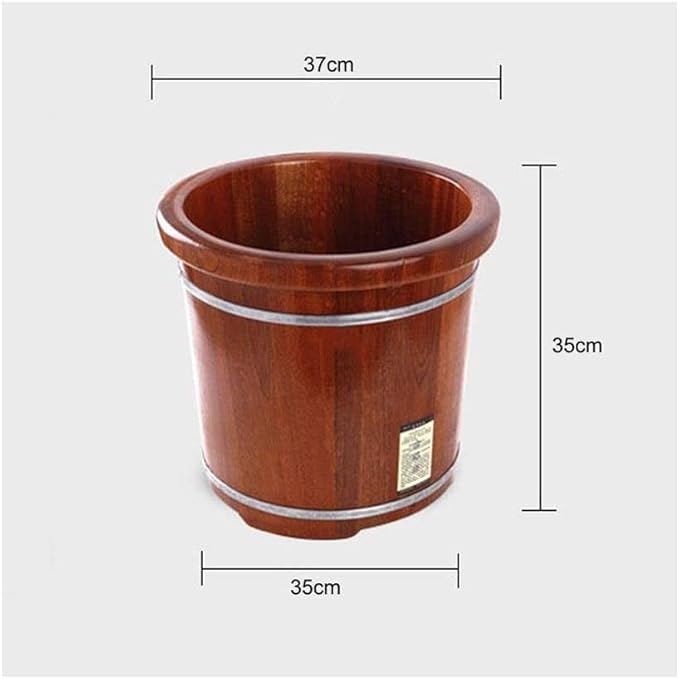 Relax Pedicure Foot BathFoot and Leg Spa for AdultsFoot Massage Spa for HomeSauna Wooden Bucket Foot Spa Household Wash Ba