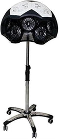 Salon Hair Dryer Color Processor Accelerator Infrared Heating Rolling Base with Wheels Hairdressing Equipment for Barber Beauty Spa