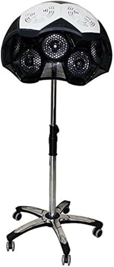 Salon Hair Dryer Color Processor Accelerator Infrared Heating Rolling Base with Wheels Hairdressing Equipment for Barber Beauty Spa