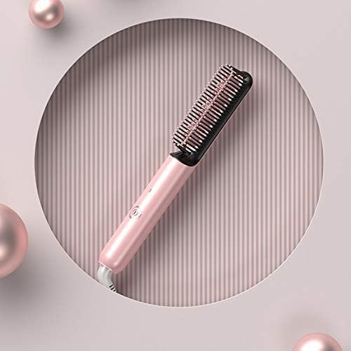 Hair Straightener Brush Anti-Scald Electric Comb 30s Fast Heating Curly and Straight Hair