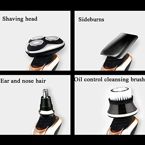Mens Electric Razor for Men Electric Face Shavers Rechargeable Shaving Men's Cordless Razors Waterproof Wet Dry 4 in 1 Rotary Shavers Beard Nose Mustache Trimmer USB Charging