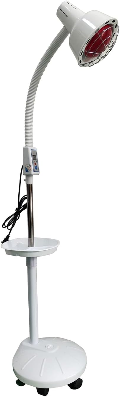 Infarex Stand-up Infrared Lamp | 275W Red Light Therapy Heat Bulb 3000h 110V | Rotating Adjustable Portable | Pain Relief Muscle Aches | Home Spa Dermatology Clinic Beauty Salon