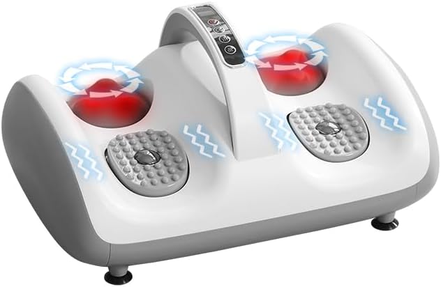 Shiatsu Foot Massager Machine Foot and Calf Massager Deep Tissue Massager for Plantar Fasciitis Pain Relief Promotes Blood Circulation