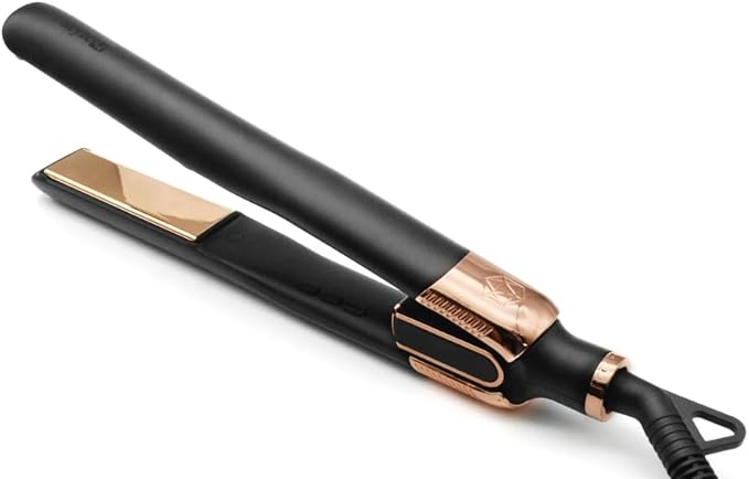 SRILabs StyleQ Flat Iron Hair Straightener Styler - GraphFlow Techonology Negative Ions Infrared Light Therapy 12 Heat Settings for Straight Smooth Waves and Curls: All Hair Types