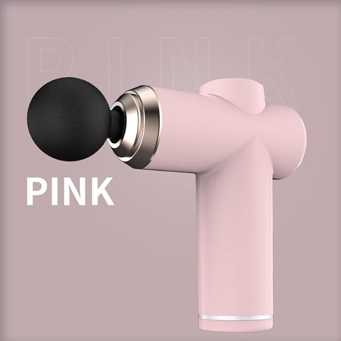 Mini Massager for MusclesMini Massage Gun Pocket-Sized Deep Tissue Massager Gun Portable Percussion Muscle Massager Gun Ultra Small &amp Quiet Muscle Massage Gun (Pink)