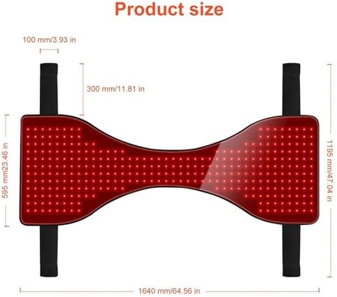 Red Light Therapy Pad for Horses - Infrared Belt for Buttocks &amp Abdomen Full Body LED Therapy Device Near Infrared Wrap - 2pcs Equine Health &amp Recovery Solution