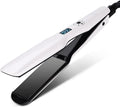 Hair Straighteners Wide Plates Tourmaline Ceramics Professional 1.8 inch Flat Iron with LCD Display 12 Speed Temperature Control Dual Voltage PTC Fast Heating Straighter