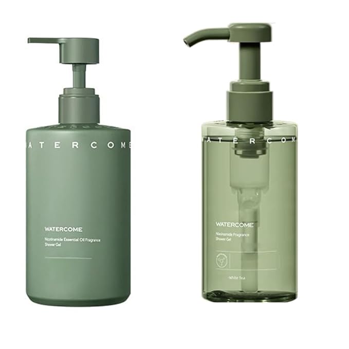 1 PC Updated Version! Watercome Nicotinamide Essential Oil Fragrance Shower Gel Perfumed Body Wash Make Skin Clear Cleansing Moisturizing Nourishing Skin 400ml.