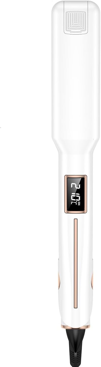Professional Hair Straighteners Nano Titanium Hair Straightening Flat Iron Lightweight White Adjustable Temperature Settings 160° -230° for All Hair Types