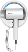 Hotel Wall Mount Hair Dryer for Bathroom with Night Light 110V Quiet Overheat Protection Negative Ion Technology