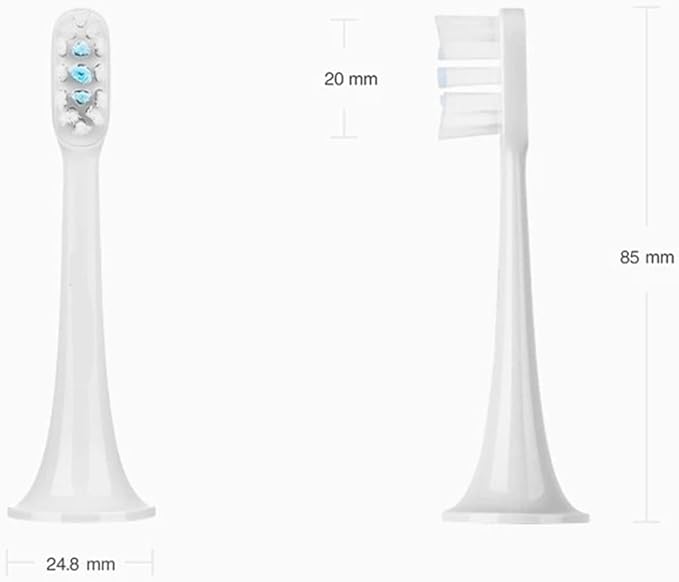 Replacement Toothbrush Heads Compatibility for Mijia Sonic T300 T500 T500C Tooth Brush(T300T500 T500C 6pcs)