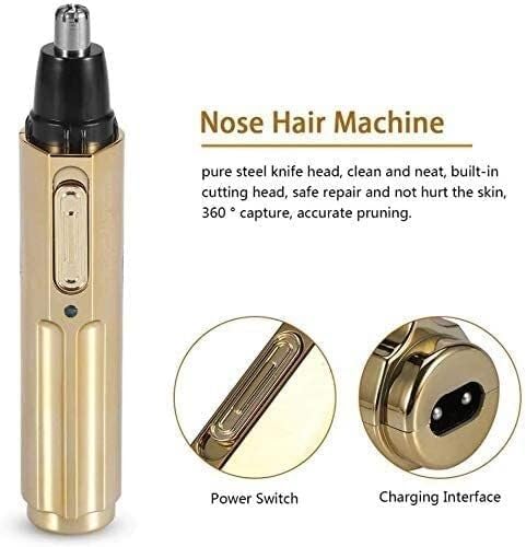 Nose Hair Trimmer Clipper for Men Women Rechargeable Professional Electric Nose Hair Trimmer with Waterproof Head Stainless Steel Blade